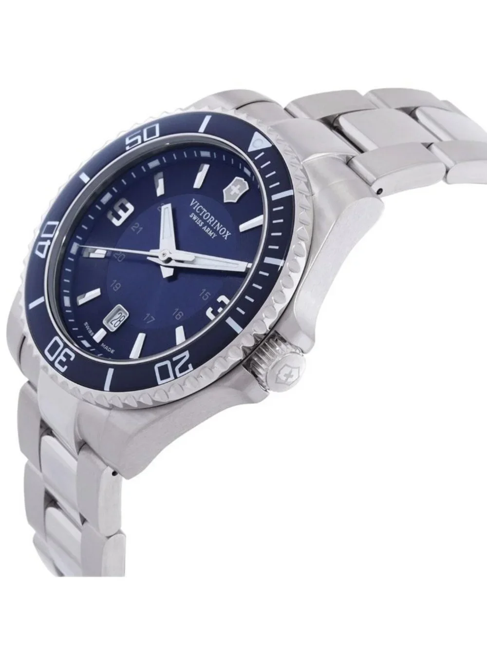 NWT Victorinox Maverick Quartz Blue Dial Men's Watch